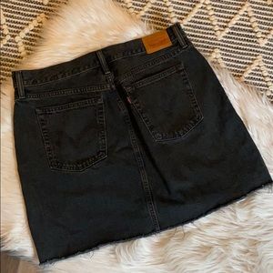 Levi’s Free People Black Denim Skirt